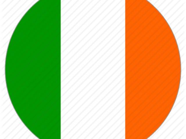 Irland Flag Clipart Country Flag - Circle (640x480)