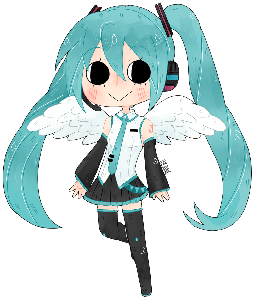 Vocaloid Wallpaper Chibi - Hatsune Miku (1024x1168)