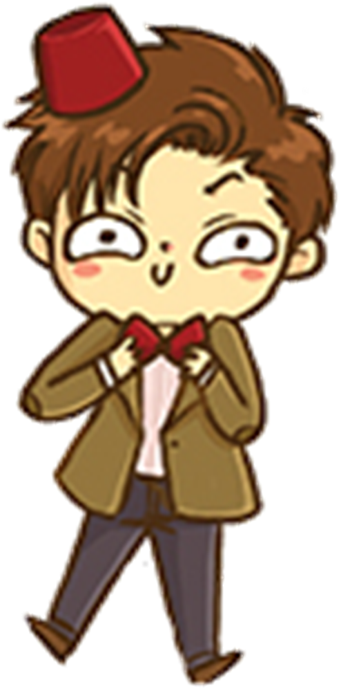 Images Transparent Chibi Eleventh Doctor Geronimo Png - Eleventh Doctor Chibi (525x1000)