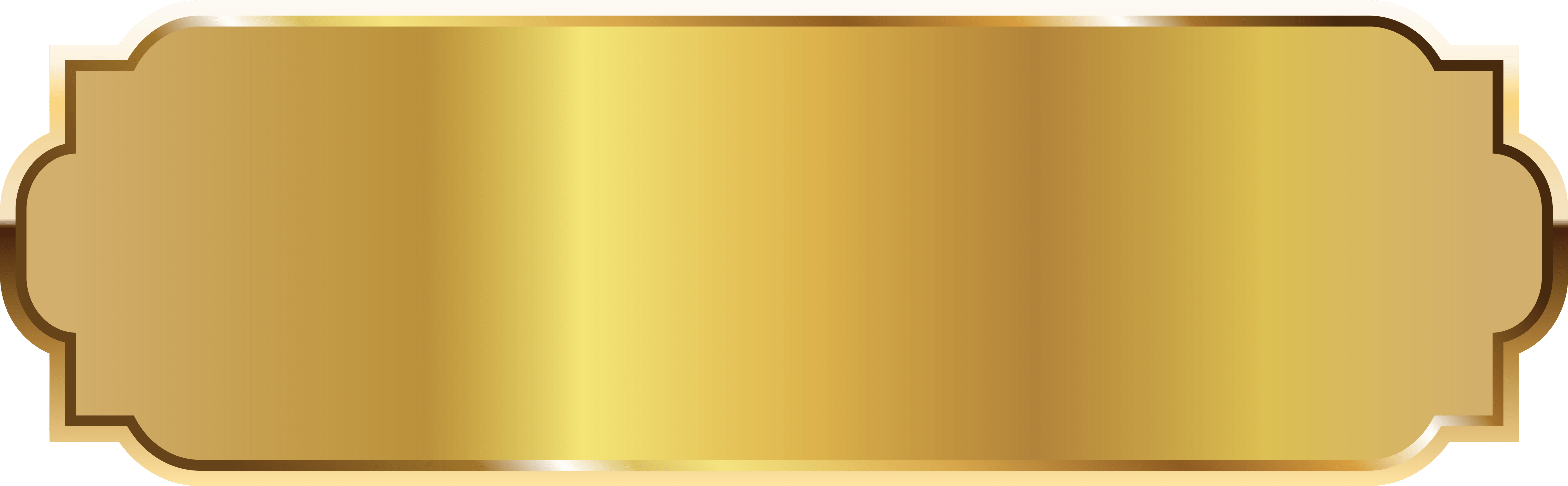Gold Labels With Transparent Background - Template Name Png (6266x2016)