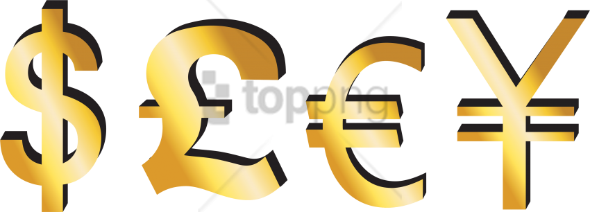 Free Png Download Dollar And Pound Sign Png Images - Euro And Dollar Sign (850x306)