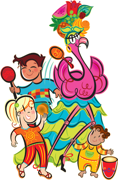 Fiesta Clip Art Cartoon - Fiesta Cartoon Png (400x600)