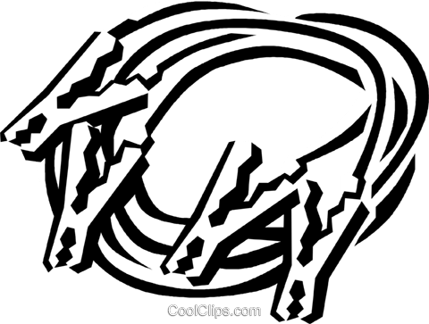 Booster Cables Royalty Free Vector Clip Art Illustration - Illustration (480x363)