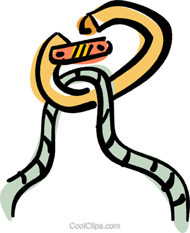 Rope And Clasp Royalty Free Vector Clip Art Illustration - Kletterseil Clipart (392x480)