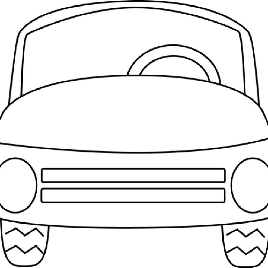 Car Clipart Black And White Car Clipart Black And White - Car Clipart White (1024x1024)