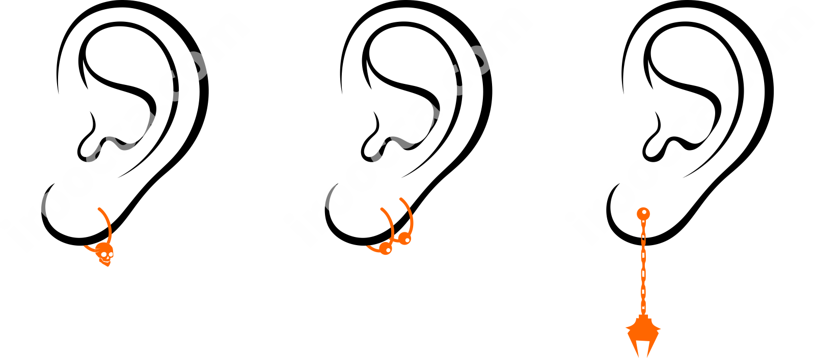 There Are Different Variants Of Ear Piercing - There Are Different Variants Of Ear Piercing (1600x704)