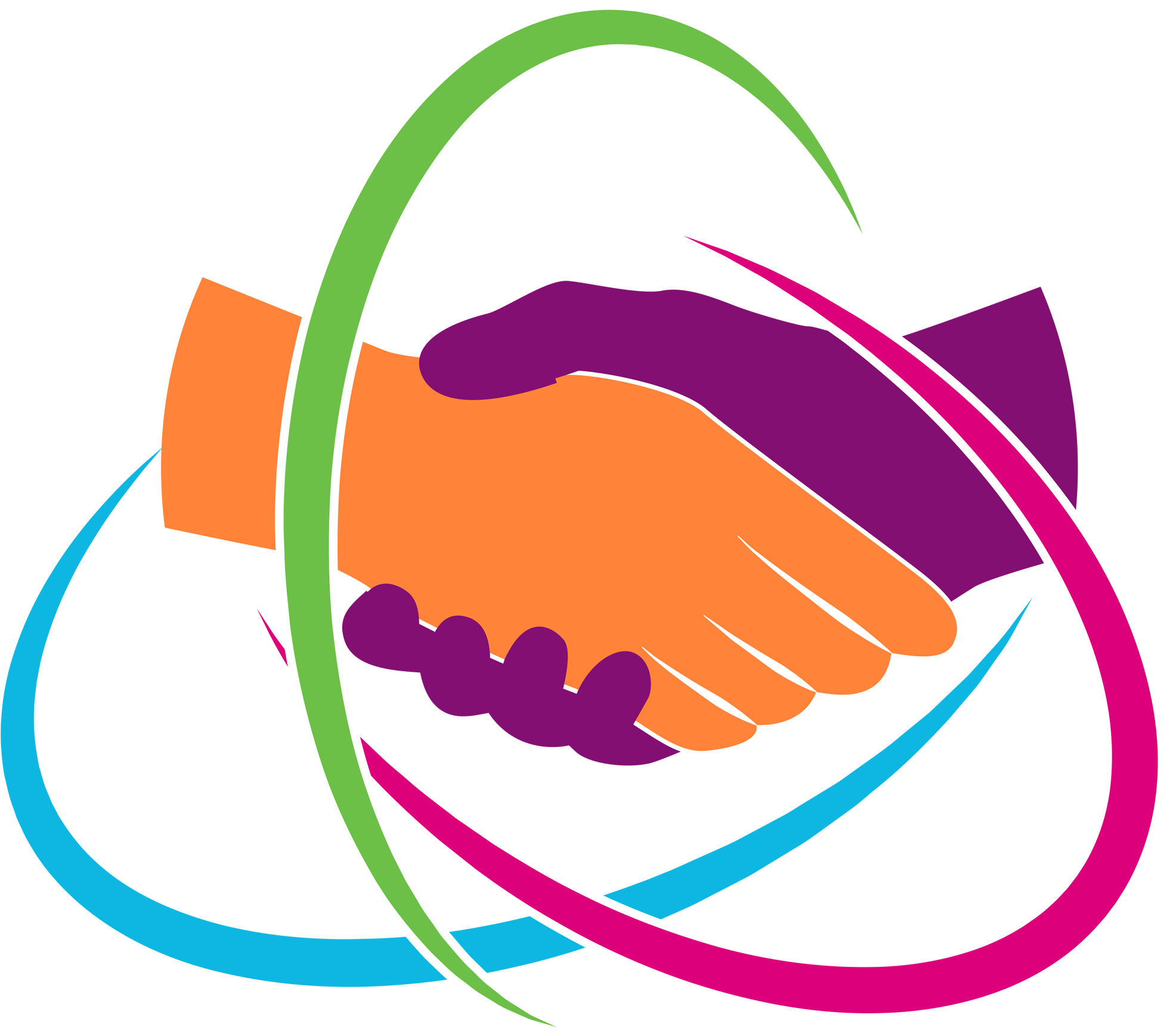 Handshake Clipart Orange - Hand Shake Logo (2000x2000)