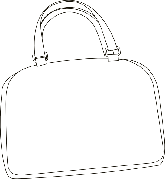 White Bag Vector Png (546x595)