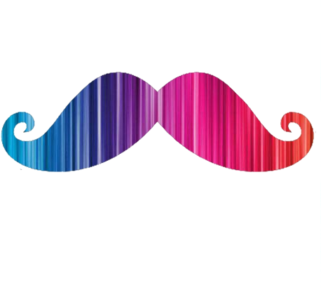Mostacho Arcoiris Png By Globita On Deviantart - Bigote Mostacho De Colores (464x447)