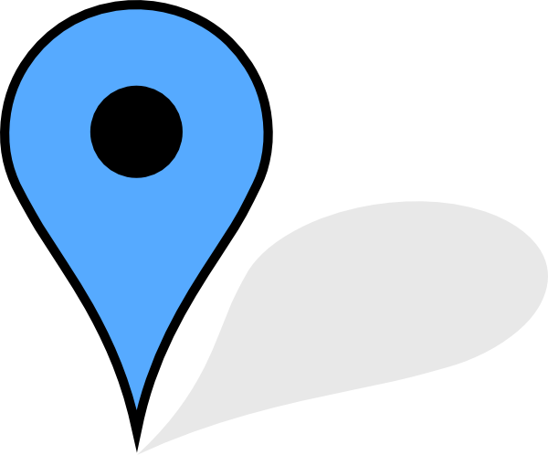 Pin-azul Clip Art At Clker - Google Drop Pin Blue (600x498)