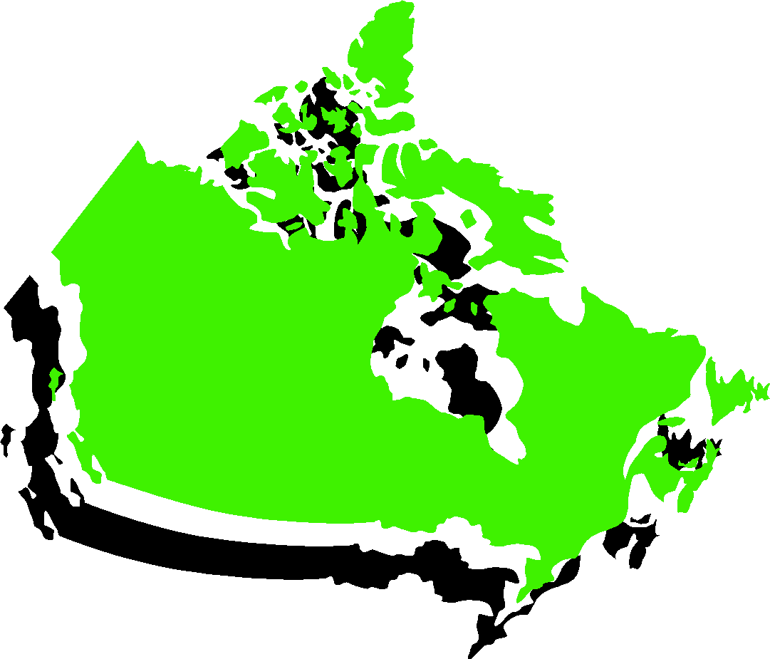 Geography Clipart Geography Canadian - Map Of Canada Silhouette Trans Png (1081x925)