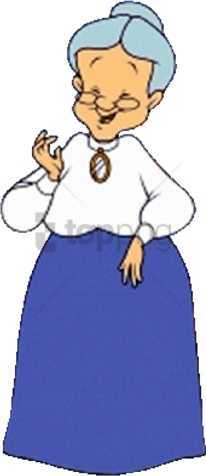 Free Png Cartoon Grandma Png Image With Transparent - Granny From Looney Tunes (480x951)