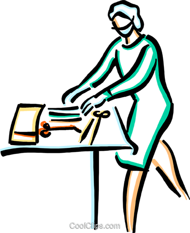 Arzt In Der Chirurgie Vektor Clipart Bild -vc033625 - Surgery (392x480)