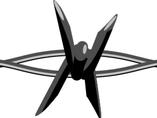 Wire Clipart Real - Barbed Wire Clip Art (640x480)