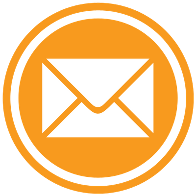 Email Icon Orange - Email Icon (400x400)