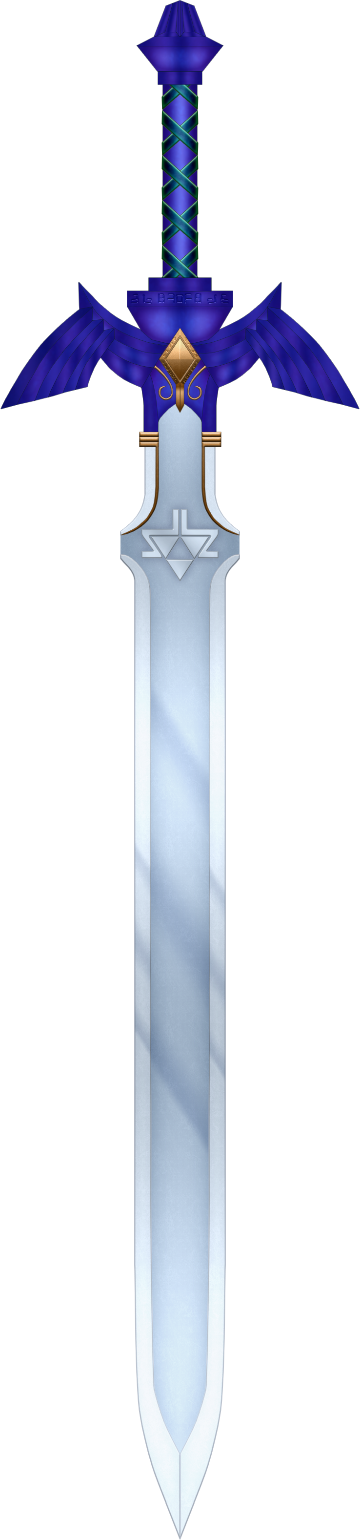 Tp Master Sword By Blueamnesiac - Zelda Master Sword Png (738x3154)
