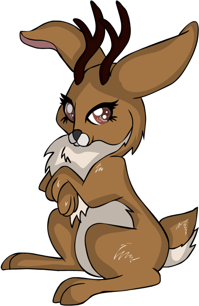 Oc Commission By Lightning Bliss On Deviantart - Jackalope Cartoon (800x1000)