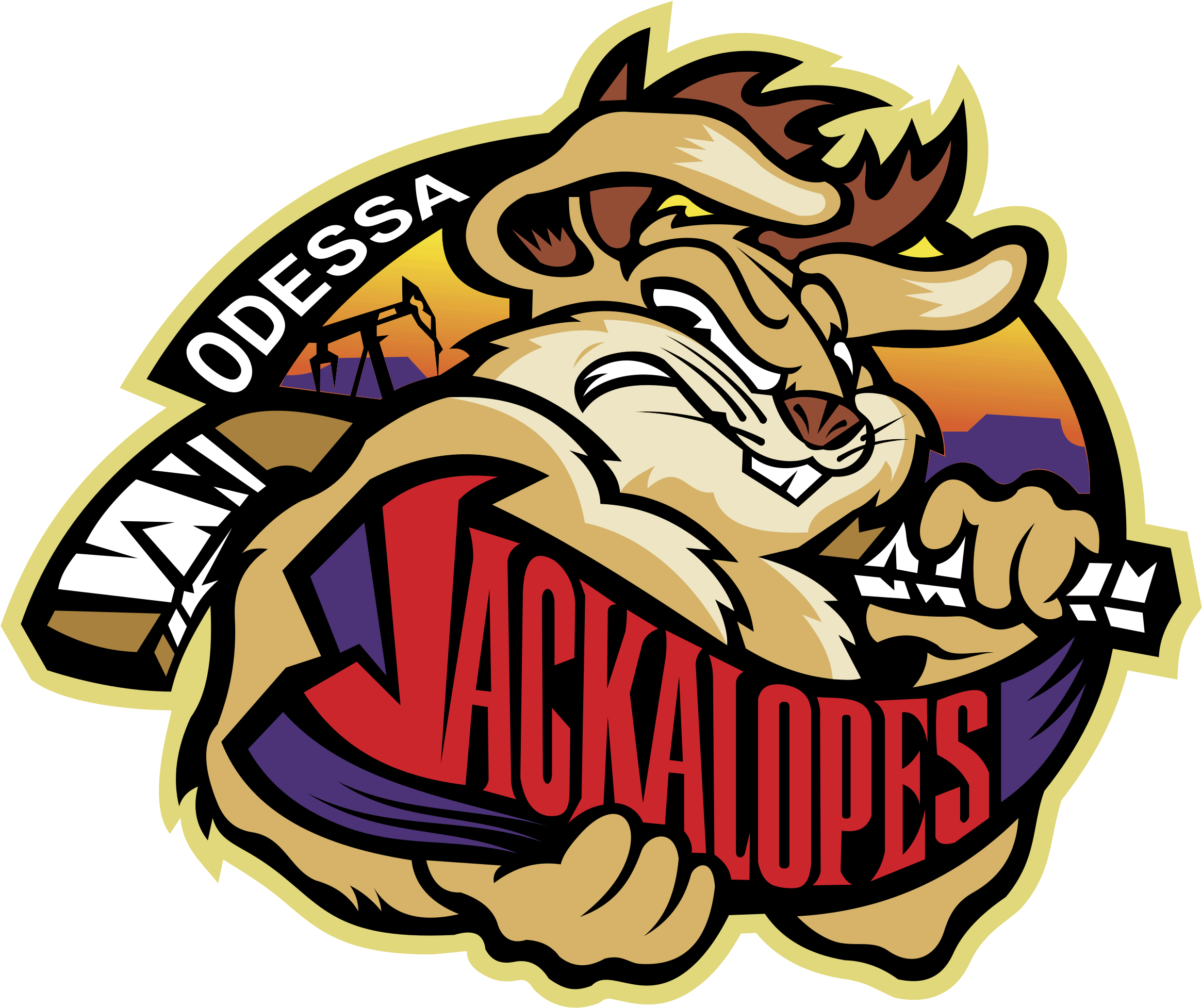 Jackalope Vector Cartoon - Odessa Jackalopes (2400x2400)