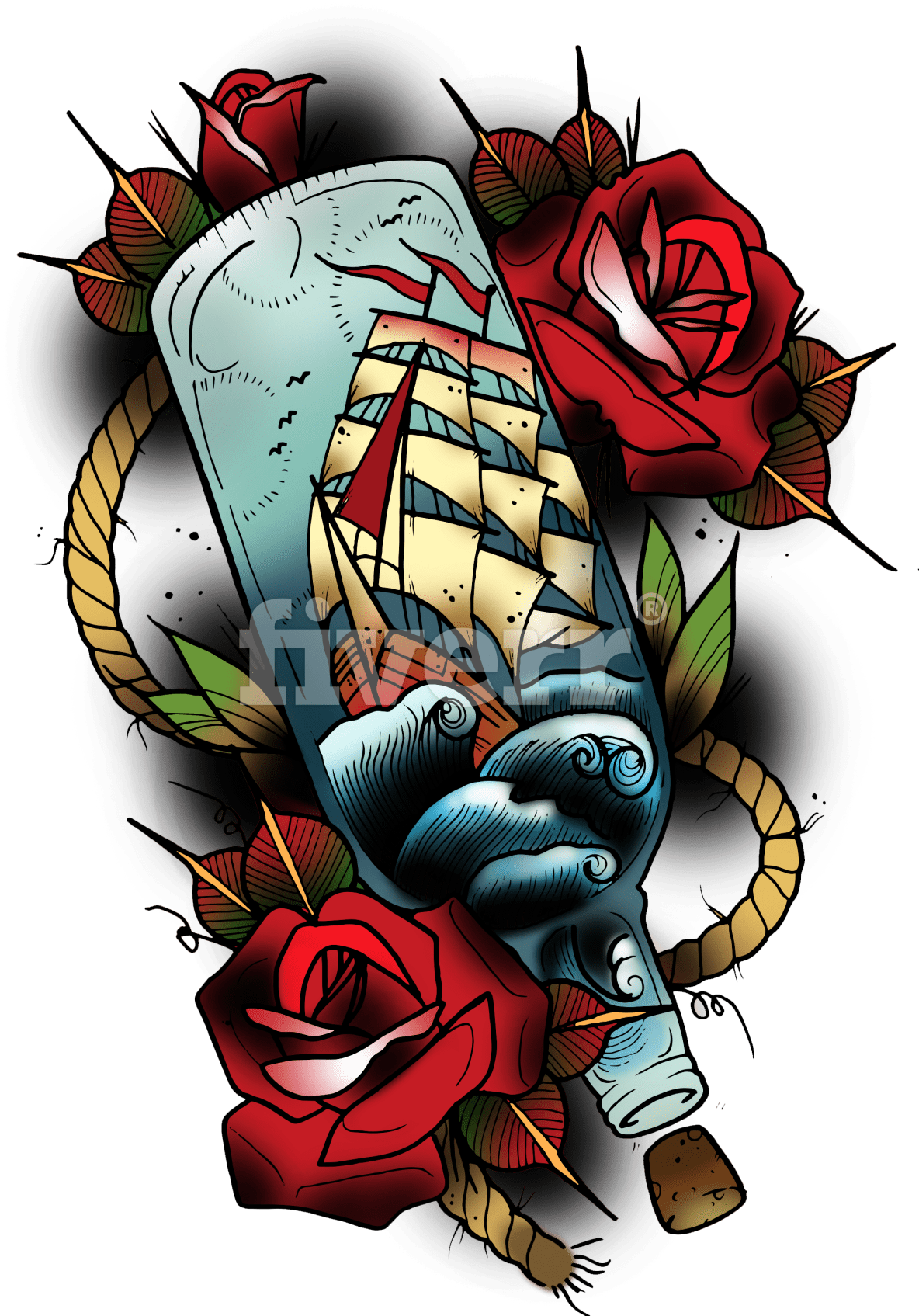 Neo Traditional Tattoo Designs - Neo Traditional Tattoo Designs (1200x1700)