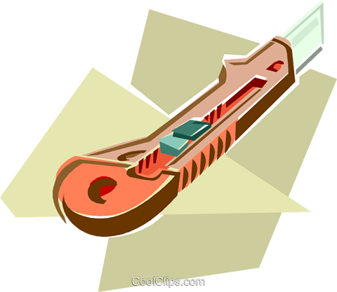 Exato Knife Royalty Free Vector Clip Art Illustration - Exato (480x417)