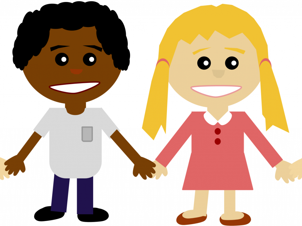 Download Clip Art People - Friends Holding Hands Cartoon (1024x768)