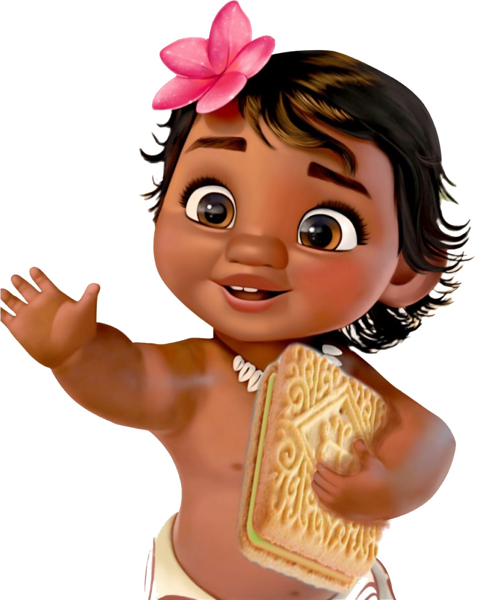 Baby Moana - Moana Thank You Cards (1080x1272)