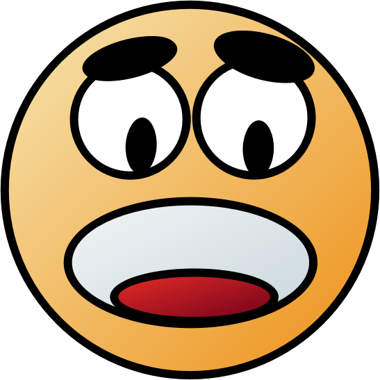 Emoji Worried Face Vector Clipart Image - Smiley (547x547)