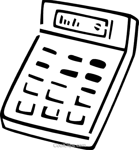 Calculators Royalty Free Vector Clip Art Illustration - Calculators Royalty Free Vector Clip Art Illustration (447x480)