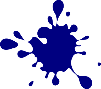 Blue, Ink, Splash, Ink, Ink, Splash - Spot Clipart (386x340)
