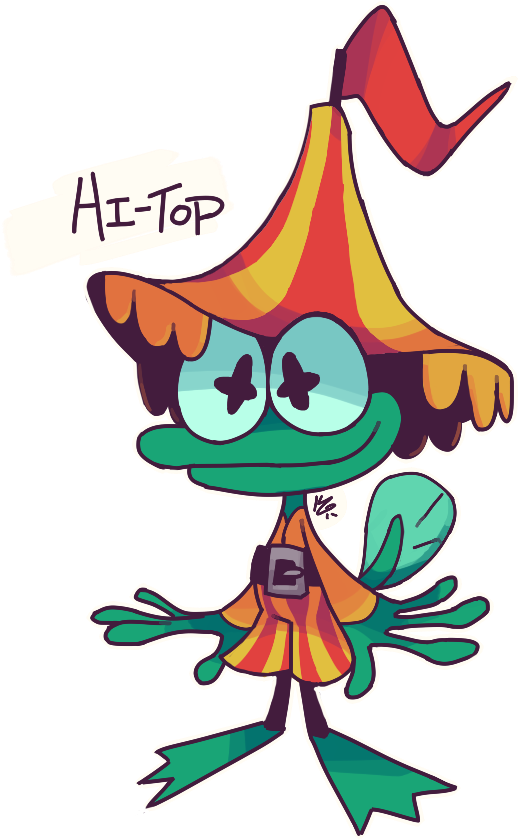 Hi-top Is A Young Tree Frog Who'll Stun You With His - Cartoon (850x850)