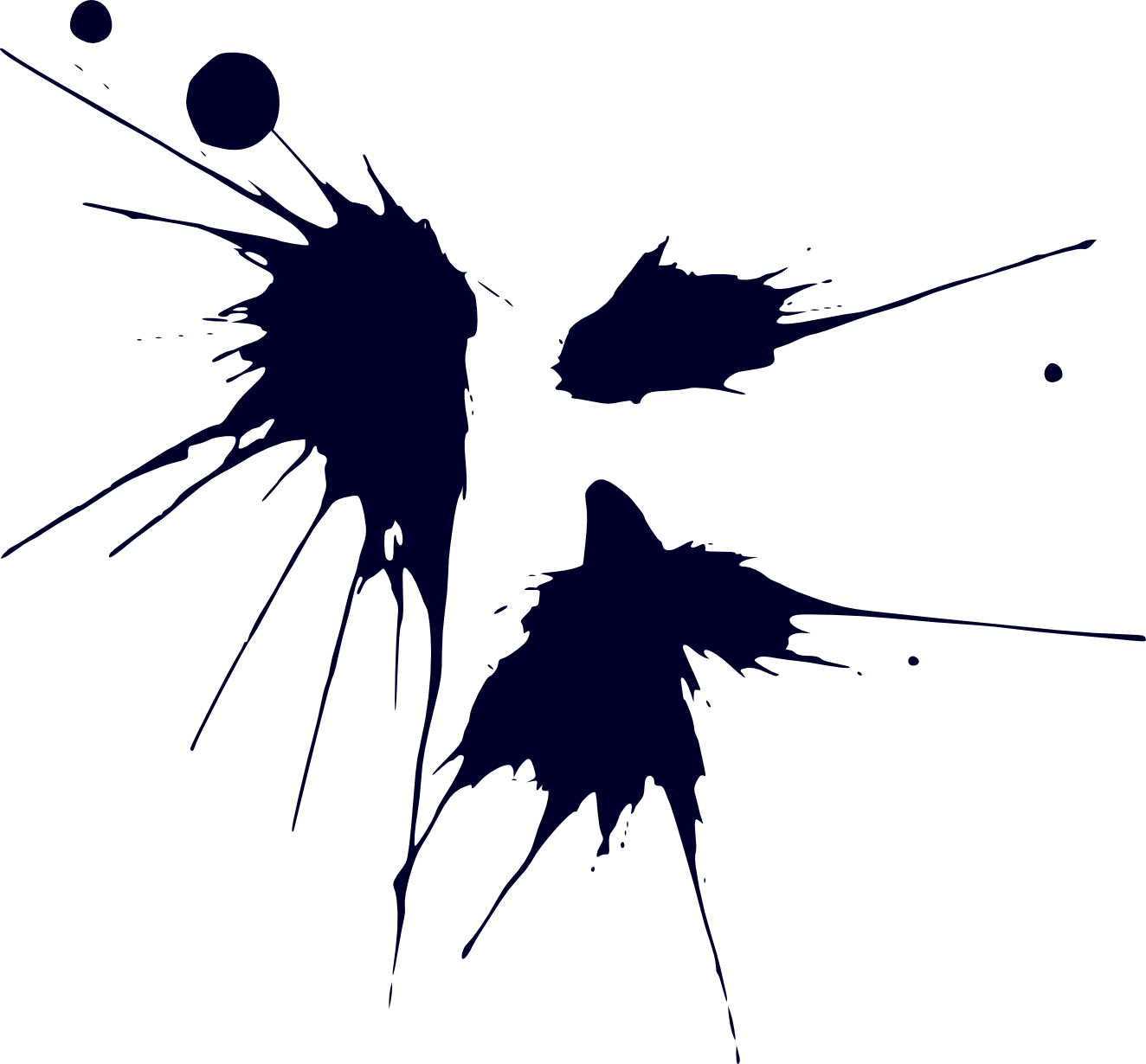 Ink Blot Painting - Illustration (1324x1230)