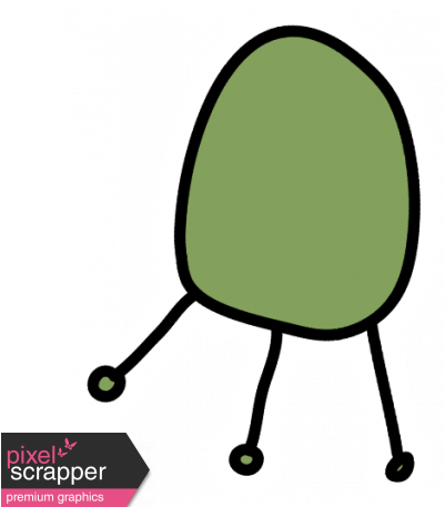 Alien Sticker Green Graphic By Marisa Lerin - Alien Sticker Green Graphic By Marisa Lerin (456x456)
