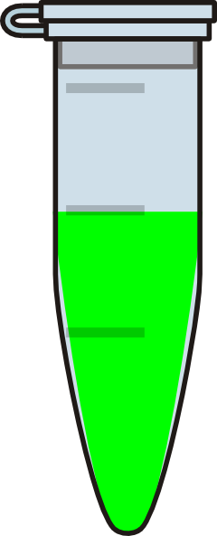 Eppendorf Green Clip Art - Closed Eppendorf Tube (240x593)