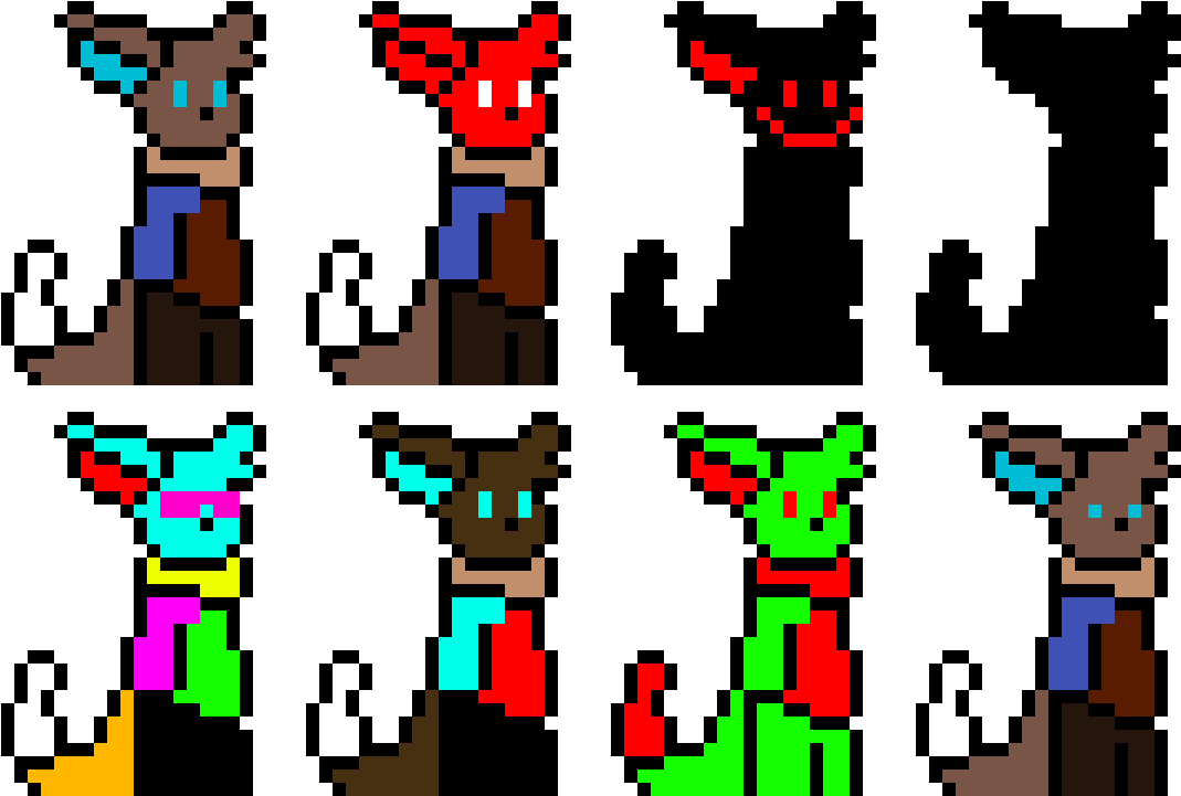 More Oliver Sprites - よる の てい おう (1200x1200)