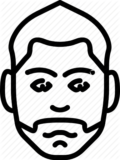 Png Transparent Download Jellycons Outline Men Faces - Icon People Face Png Draw (384x512)