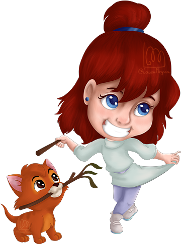 Jenny And Oliver By Lauramegara - Cartoon (438x500)