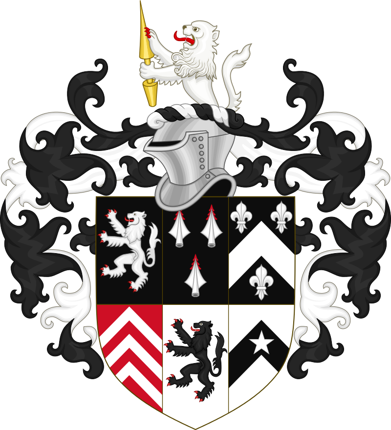 Coat Of Arms Of Oliver Cromwell - Oliver Cromwell Family Crest (800x880)