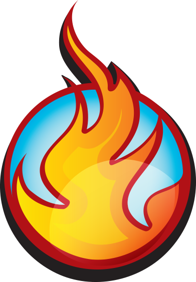 Fire Logo - Heating And Air (391x563)