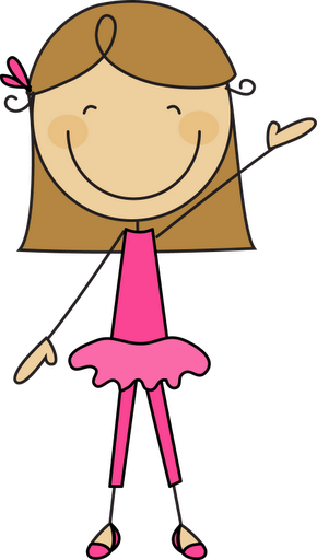 Stick Figures - Girl Stick Figure Clipart (290x512)