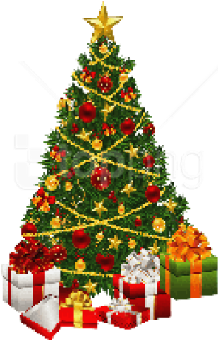 Free Png Download Christmas Fir Clipart Png Photo Png - Christmas Tree With Presents Clip Art (480x480)