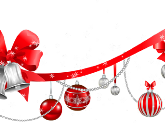Christmas Ribbon Clipart Border - Merry Christmas Clipart Png (640x480)