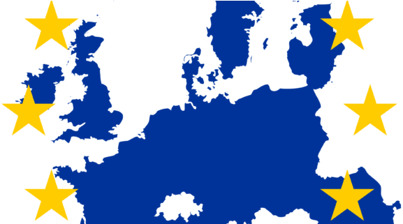 No Happy New Year For The Eu - Union Europea Mapa Bandera (746x320)