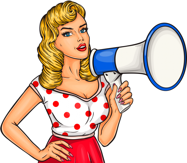 Pop Art Woman Png (715x715)