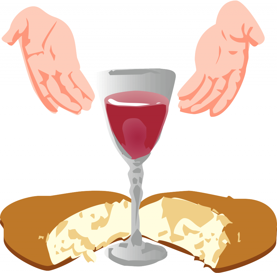 First Communion Png - Communion Bread And Wine Clip Art (960x945)