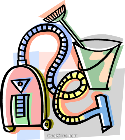 Cool Cleaning Supplies Clipart Vacuum Cleaning Equipment - Clipart Vacuum Cleaner Png (429x480)