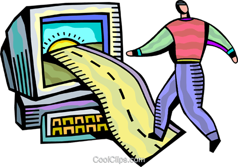 Setting A Course Royalty Free Vector Clip Art Illustration - Setting A Course Royalty Free Vector Clip Art Illustration (480x337)