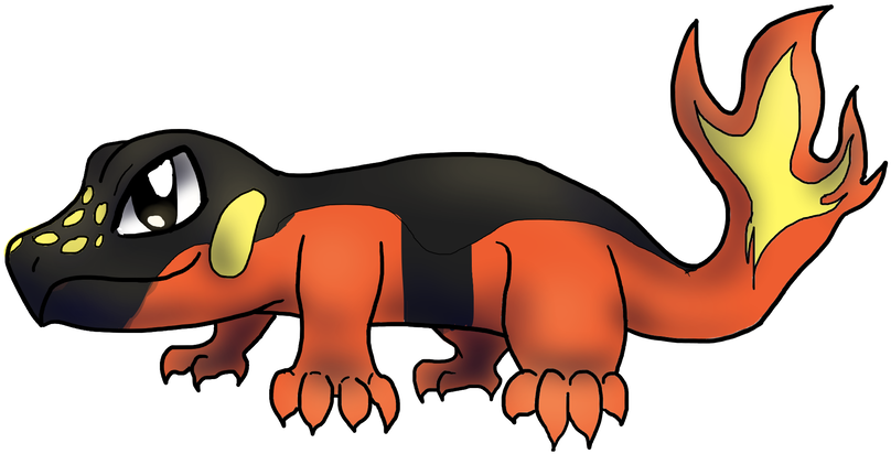 Fire Type Fakemon Magicalrave On Deviantart Png Fakemon - Lizard (894x894)