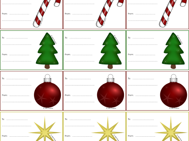 Snowflake Clipart Label - Christmas Labels Clipart (640x480)