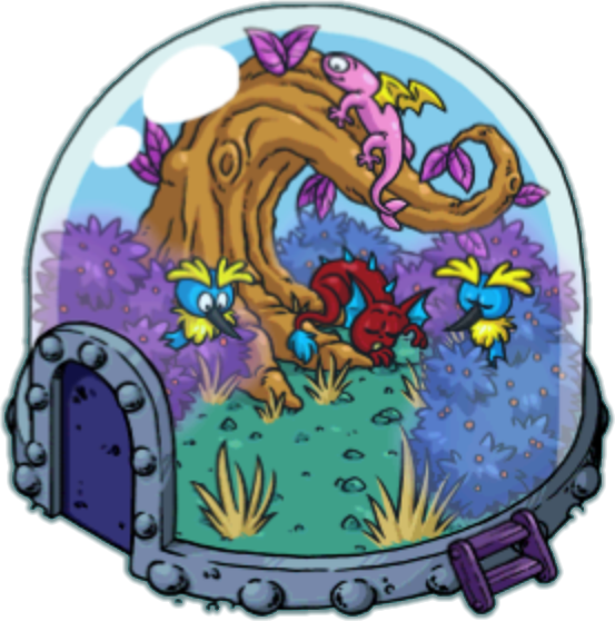 Space Wonder Terrarium - Smurf Village Wonders (553x558)
