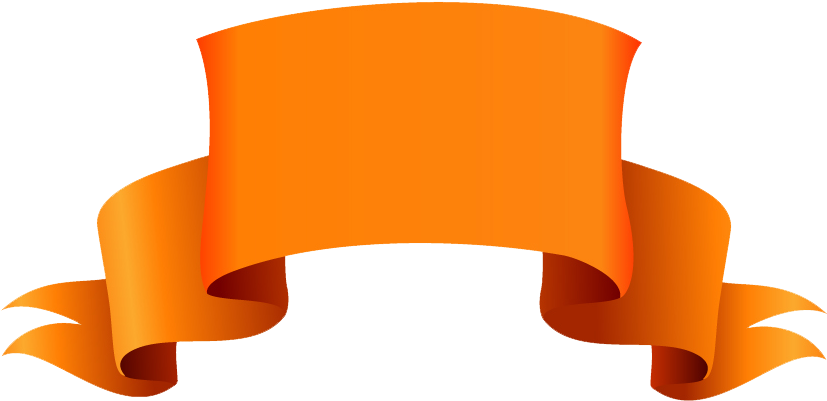 Orange Banner Png Transparent Images - Vector Shape Png (897x651)